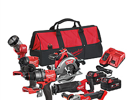 KOMBIKIT MILWAUKEE M18, FPP6E3-502B, 2X5,0AH, LADDARE