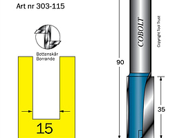 NOTFRÄS HM COBOLT D15 L35, TL90 S12