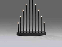 4 st. ELLJUSSTAKE 10 LED SVART,