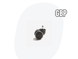 5 st. Hjul med PU-bana, GBP 411153001, 50 mm