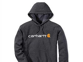 HUVTRÖJA CARHARTT 100074, MÖRK GRÅMELERAD LOGO STL. M