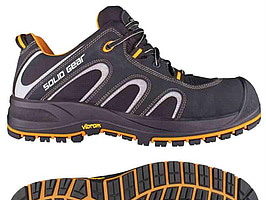 SKYDDSSKO SOLID GEAR GRIFFIN, S3 SVART\/ORANGE STL. 43
