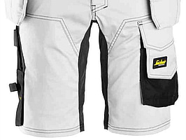 SHORTS SNICKERS 6141 VIT\/, SVART STRETCH AW HF STL 50