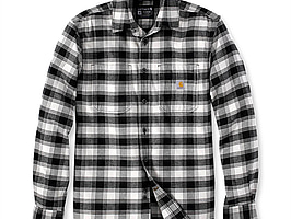 Skjorta Carhartt flanell beige/svart stl. l