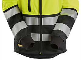 FLEECEJACKA SNICKERS 8073 DAM, ORANG\/SVART VARSEL KL2 STL. XL