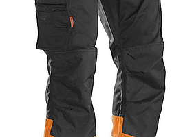 MIDJEBYXA JOBMAN, 2513 SVART/ORANGE VARSEL KL1, STL. D104