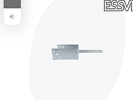 3 st. STOLPSKO ESSVE 5 mm, typ U, förzinkad