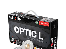 DOWNLIGHTS HIDEALITE,  6P 7,5W 640LM 3K V, OPTIC G2 QUICK ISO