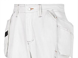 2 ST. MIDJEBYXA SNICKERS 3275 VIT, HF STL. 58