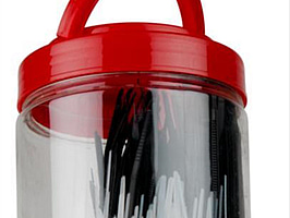 4 ST. BUNTBAND MIX NEUTRAL\/SVART