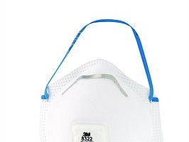 2 ST. FILTRERANDE HALVMASK 3M 8322FN, P2 MED VENTIL 10-PACK