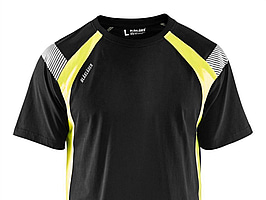 2 st. T-SHIRT BLÅKLÄDER, MARINBLÅ/VARSELGUL, STL. XL