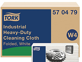 TORK HEAVY-DUTY INDUSTRIAL CLEANING CLOTH WHITE W4 4X60PCS
