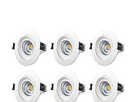 2 st. Designlight downlight tilt 6-pack