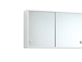 BADRUMSSKÅP SVEDBERGS  M.SPEGEL, 13 TVILLING 1 , 650 VIT PLÅT