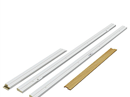 4 st. Dörrkarmspaket Innerdörr Dooria Vit, 7X21 93 MM, 603746