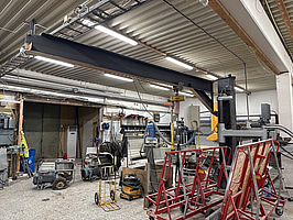 Pelarsvängkran med kättingtelfer Unilift | 1000 kg