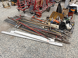 Parti handverktyg och redskap