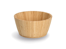6 st. Skål Zeller, naturfärgad bambu, diameter 28 cm