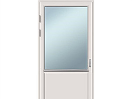 ALTANDÖRR SOLID ELEMENTS VHED 3-GLAS TRÄ VIT, 9X21, VÄNSTER