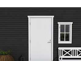YTTERDÖRR SOLID ELEMENTS YSTAD VIT 9X21 VÄNSTER