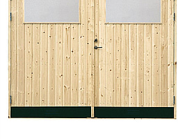 GARAGEPORT VIBOSTUGAN MED GLAS 10° 25X21 MED KARM