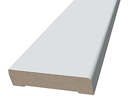 10 st. SOCKEL MOELVEN REGINA SLÄT MDF VITMÅLAD 12X56X2440MM