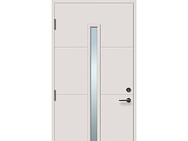 Ytterdörr Solid Elements Växsjö, vit, 9x20, vänster