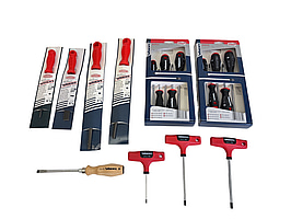 Verktygspaket Wisent inkl. skruvmejsel, fil och insexnyckel