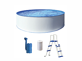 FRISTÅENDE POOL SWIM & FUN, KRETA FAMILY POOL, RUND Ø460 x 90 cm, 13.500 liter