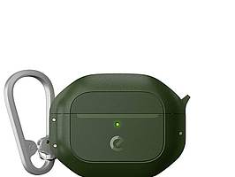 2 st. AirPods-fodral Keybudz, waterproof forest green