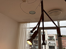 Taklampa Kvist 4 i rå koppar, Örsjö Belysning