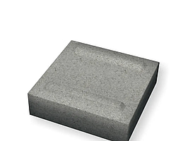 20 st. pall Mursten Benders, 2572107U Luxor Slät Halv 250x250x80mm