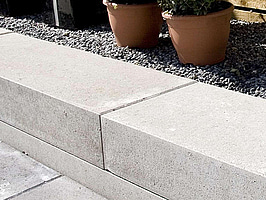 20 st. pall BLOCK BENDERS, 2750007B SLÄT TILL MUR/TRAPP/KANT 700X350X150MM GRÅ B