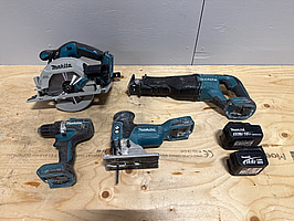 4 st batterimaskiner Makita