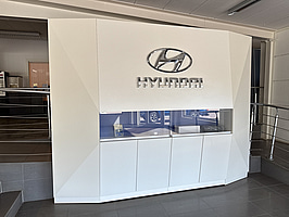 Displayinredning, broschyrställ m.m Hyundai