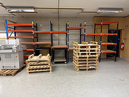 Pallställ 6 sektioner