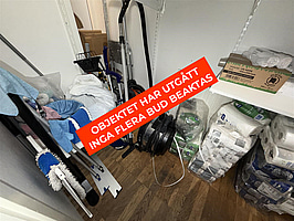 Diverse städutrustning och förbrukningsmaterial