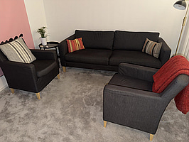 Soffgrupp inkl. 2 st. fåtöljer IKEA