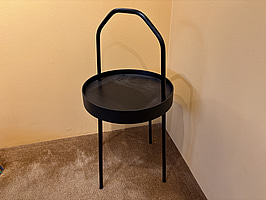 Sidobord Ikea, Burvik, svart