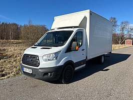 Ford Transit Chassi 350 2.2 TDCi FWD (155hk) - 2014 skåp med bakgavellift lätt lastbil