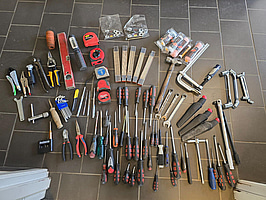 Parti med handverktyg