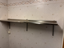 Rostfri hylla | 160x30 cm