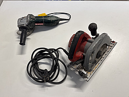 Metabo W7-125  vinkelslip & milwaukee cirkelsåg