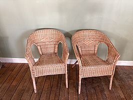 2 st. Rottingfåtöljer Ikea