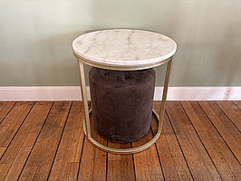 Marmorbord inkl. siffpuff