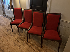 4 st. Stolar, röda