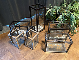 6 st. Lyktor, olika modeller och storlekar