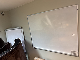 Whiteboard inkl. skrivblock