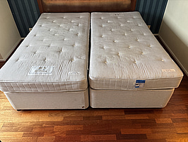 Dubbelsäng inkl. bäddmadrass